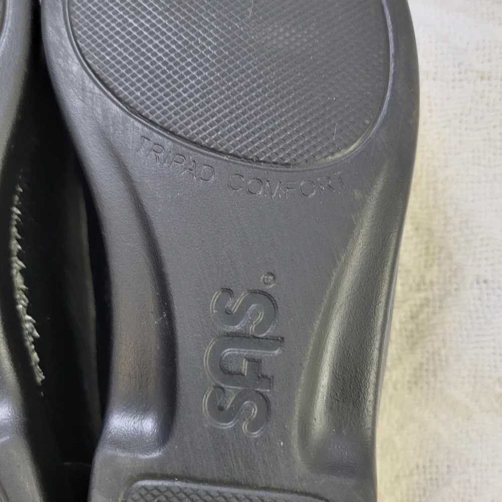 SAS Metro Comfort Bit Loafers Black Patent Leather Size 9 WW Mocassins‎ EUC